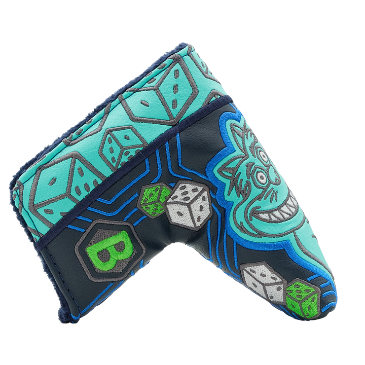 Lefty Love Lucky Cat Blade Putter Headcover- side b