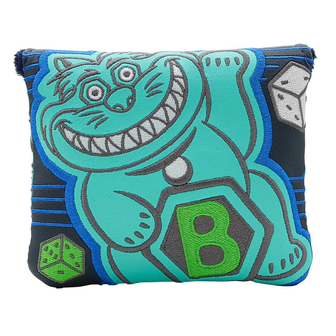 Lefty Love Lucky Cat Mallet Putter Headcover- front