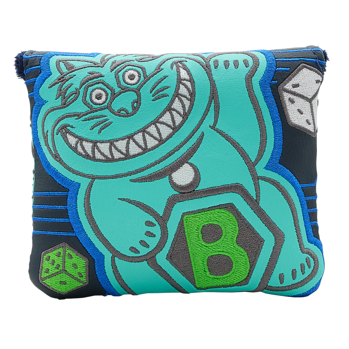 Lefty Love Lucky Cat Mallet Putter Headcover- front