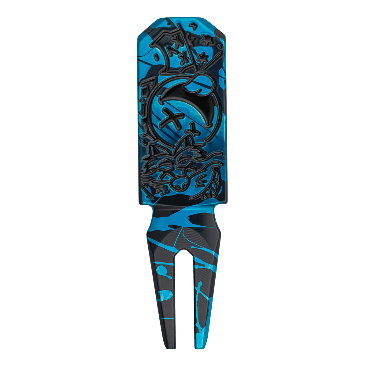 Poison Multi Icon Teal Splatter Anodized Divot Tool | Bettinardi Golf ...