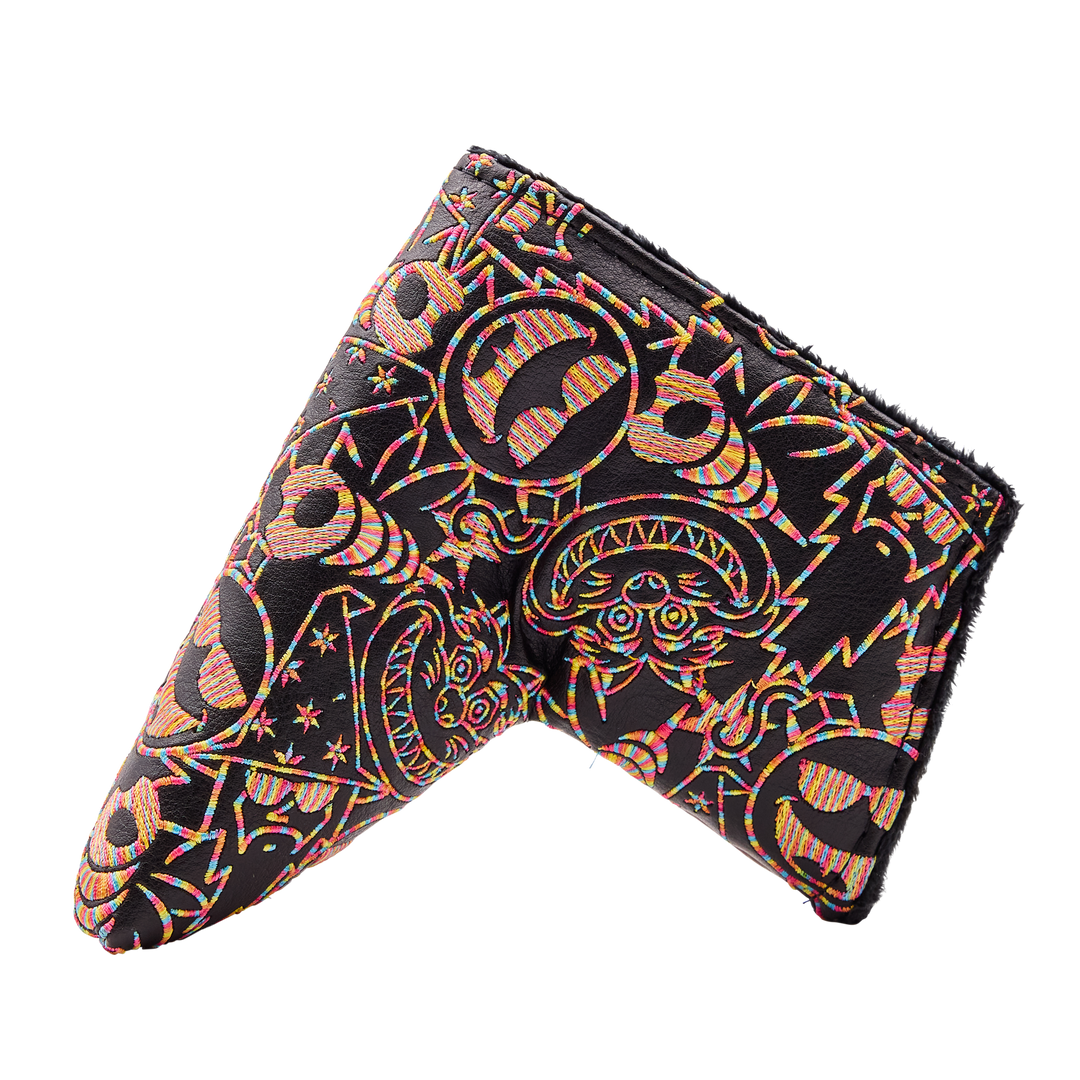 Multi Icon Rainbow Holographic Blade Putter Headcover | Bettinardi