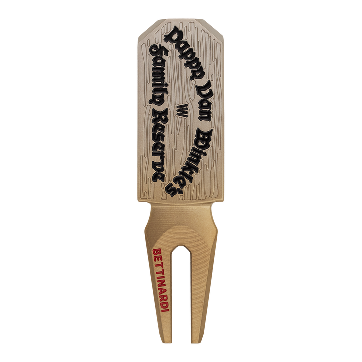 Old Rip Van Winkle x Bettinardi Torched Gradient Divot Tool- front