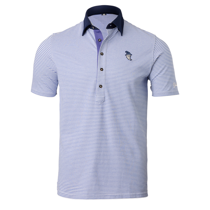 Bettinardi x Field Day Sporting Co. Wizard Ford 5 Button Striped Polo (Adler/Heather White)- front