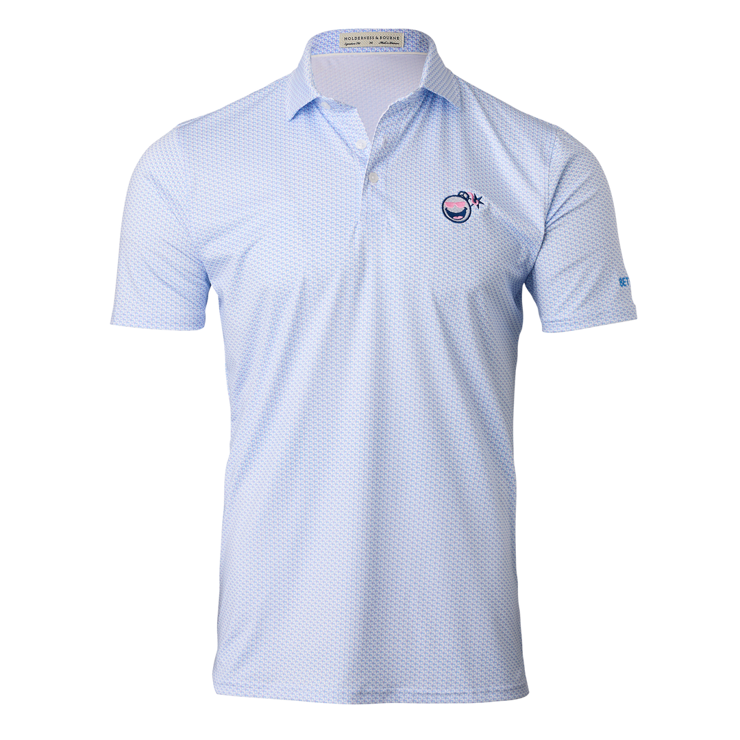 Bettinardi Holderness &amp; Bourne Sunglasses Bomb Fulton Polo (Belmont/Horizon Blue)- front