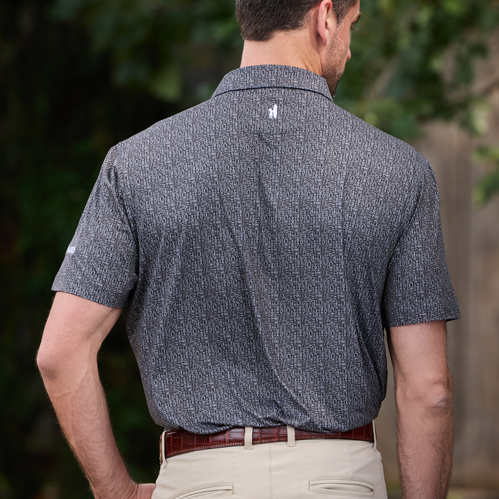 Bettinardi Johnnie-O Poison Fat Cat Popping Tops Performance Polo (Black)