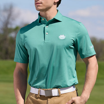 Bettinardi Peter Millar Sunglasses Cat Performance Jersey Polo (Snow Pea)