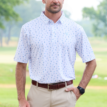 Bettinardi Straight Down Poison Stinger Gators Polo (Violet)