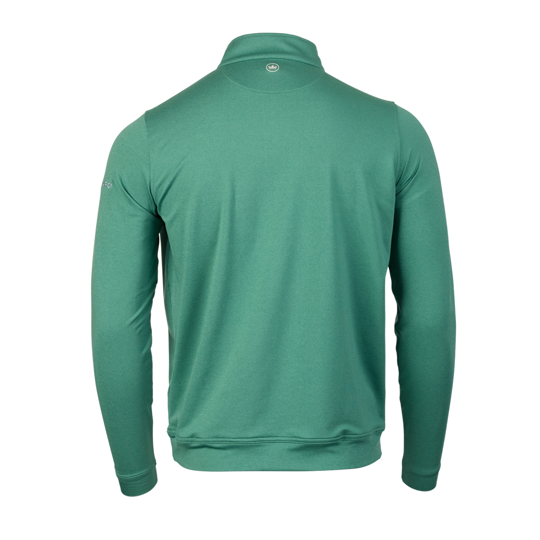Bettinardi Peter Millar Perth Mélange Performance Quarter Zip (Snow Pea)