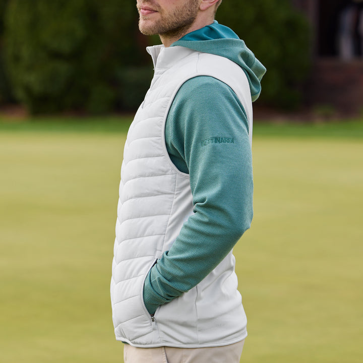 Bettinardi Straight Down Wizard Delta 2.0 Quilted Hybrid Vest (Silver)