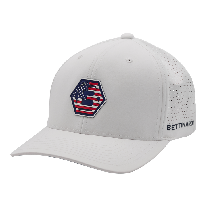 Bettinardi Hex B FLEXFIT 110® Hat (Red,White,Blue)