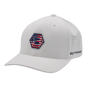 Bettinardi Hex B FLEXFIT 110® Hat (Red,White,Blue)