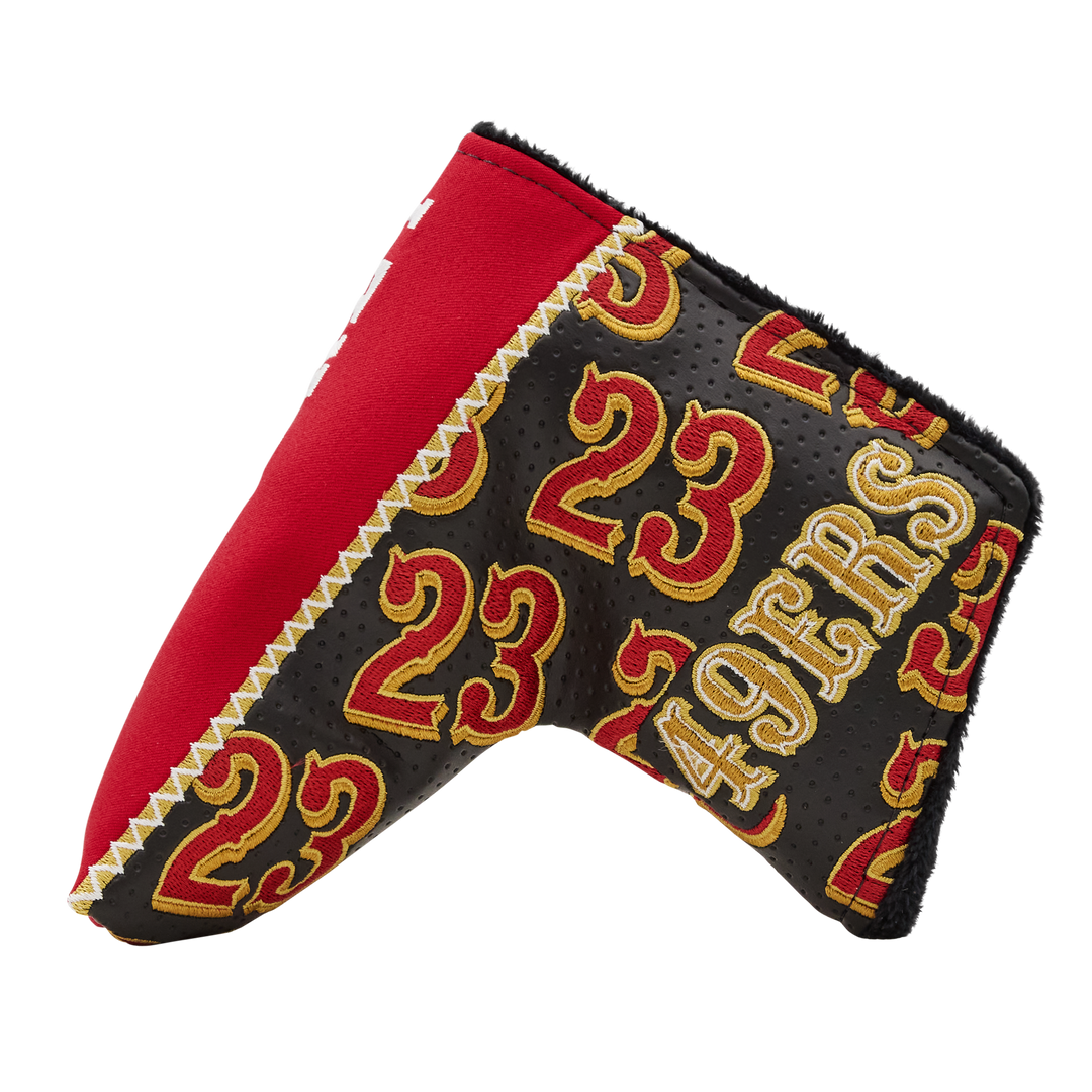 San Francisco 49ers Christian McCaffrey 23 Jersey Blade Putter Headcover