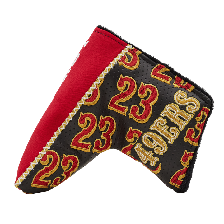 San Francisco 49ers Christian McCaffrey 23 Jersey Blade Putter Headcover
