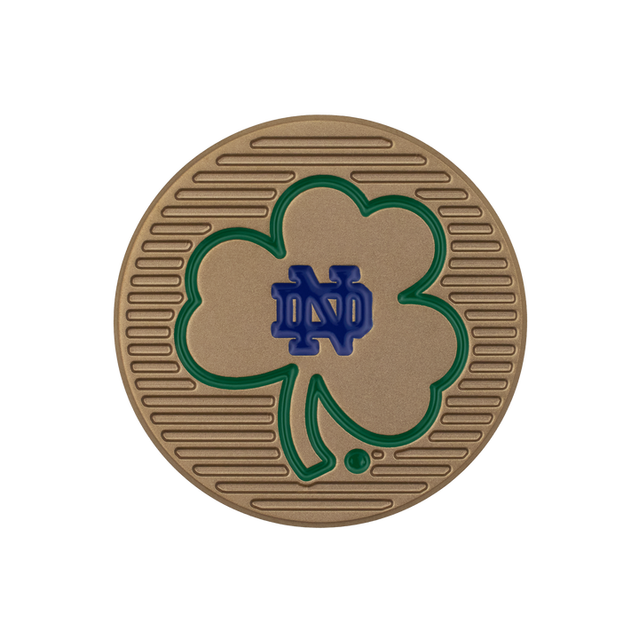 Notre Dame Shamrock Gold Flame Ball Marker