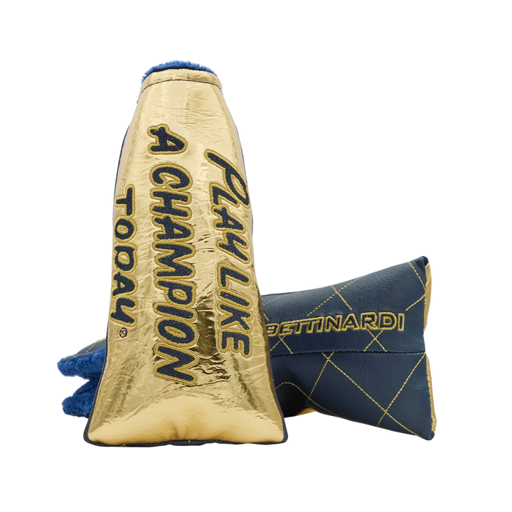 Play Like A Champion Today Gold Foil Quilted Blade Putter Headcover