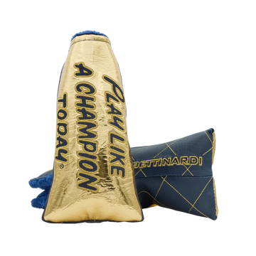 Play Like A Champion Today Gold Foil Quilted Blade Putter Headcover