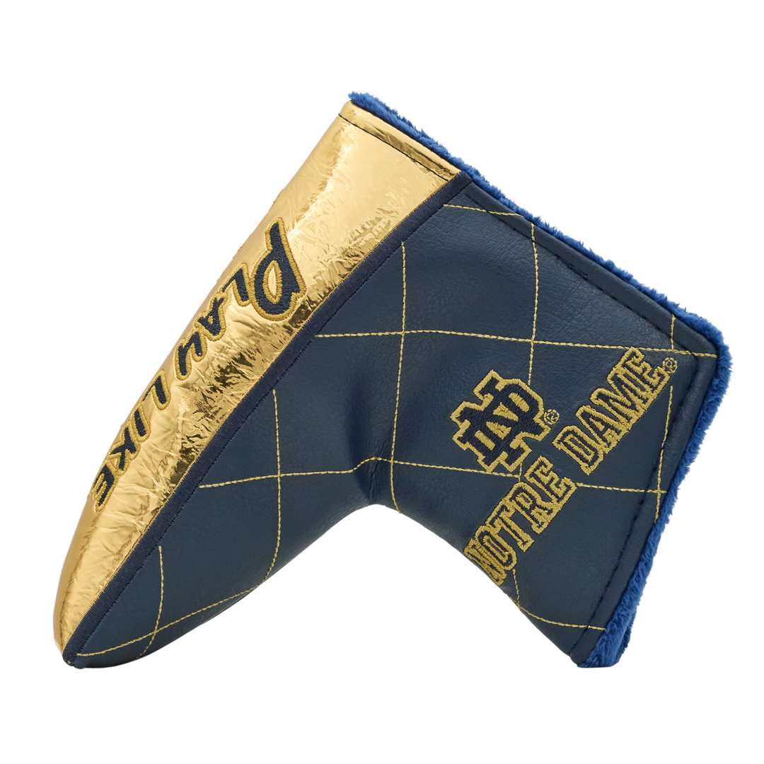 Play Like A Champion Today Gold Foil Quilted Blade Putter Headcover