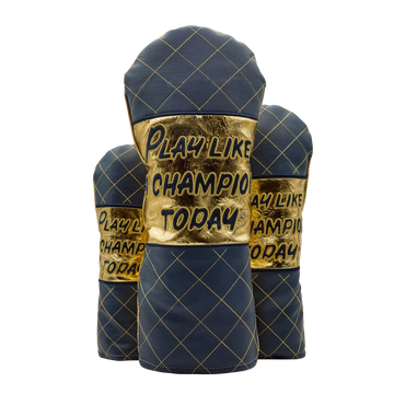 Play Like A Champion Today Gold Foil Quilted Wood Covers