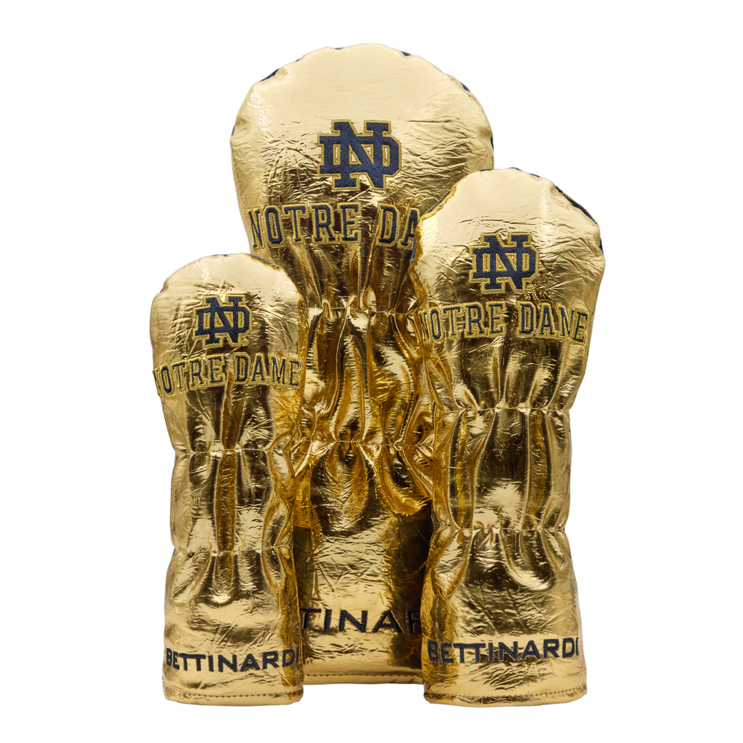 Play Like A Champion Today Gold Foil Quilted Wood Covers