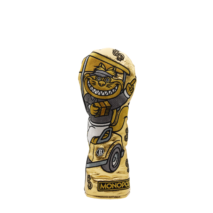 Monopoly x Bettinardi Golden Cart Buddies Fat Cat 3-Wood Cover