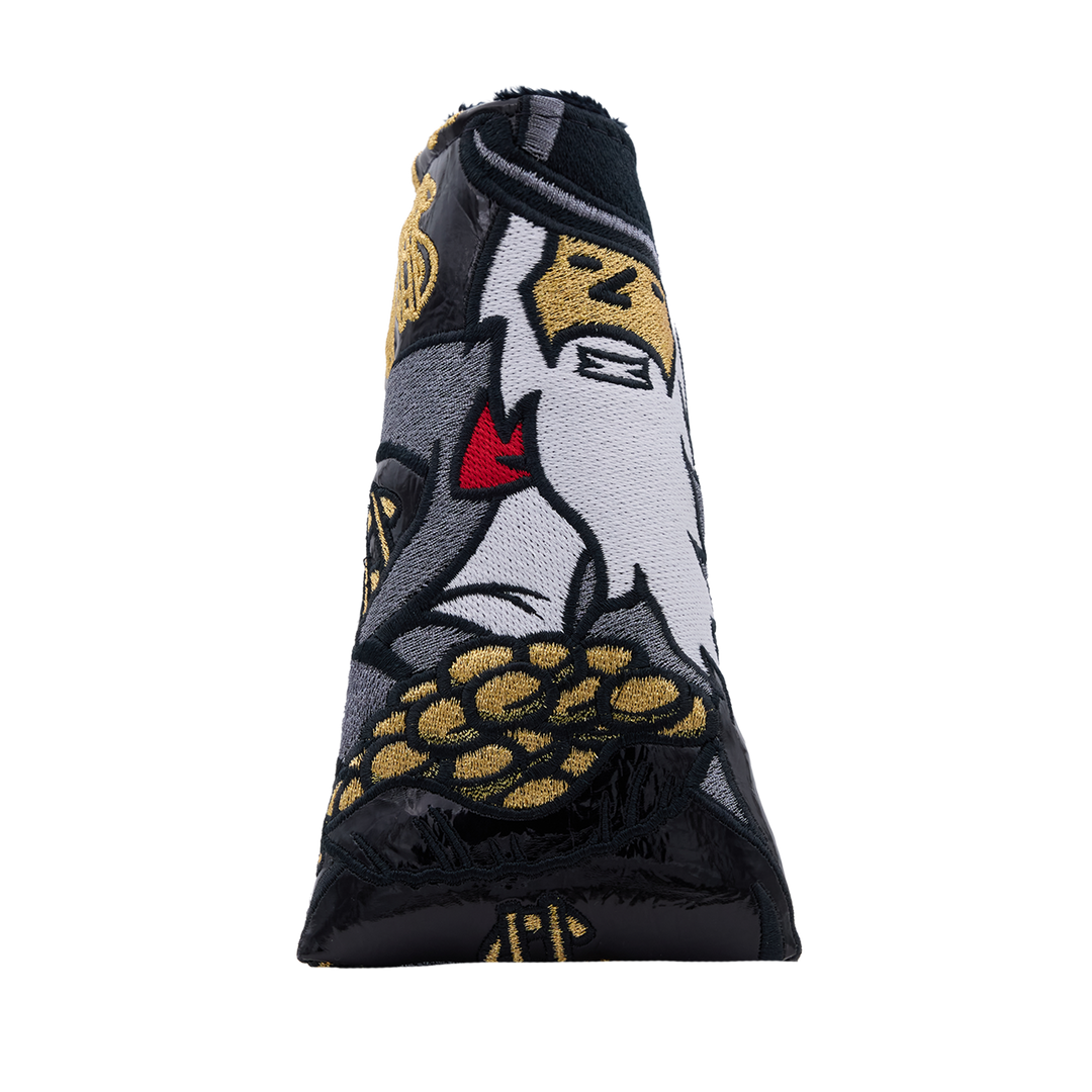 Monopoly x Bettinardi Moneybag Wizard F.A.I. Blade Putter Headcover- front