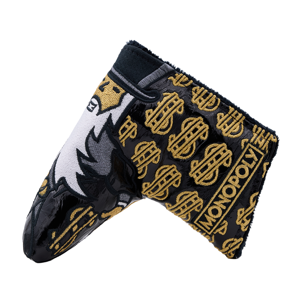Monopoly x Bettinardi Moneybag Wizard F.A.I. Blade Putter Headcover- side a