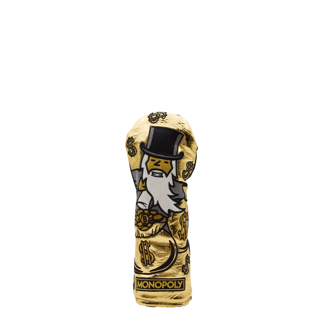 Monopoly x Bettinardi Golden Moneybag Wizard Hybrid Cover- front
