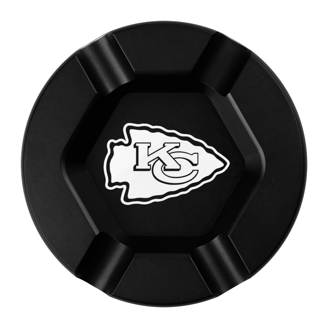 Kansas City Chiefs "Chiefs Kingdom" Black Anodized Cigar Tray