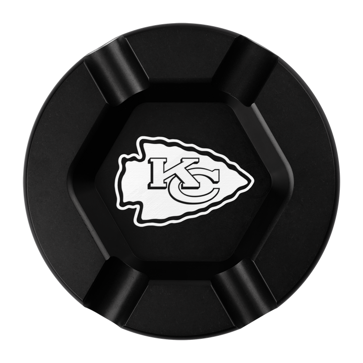 Kansas City Chiefs "Chiefs Kingdom" Black Anodized Cigar Tray