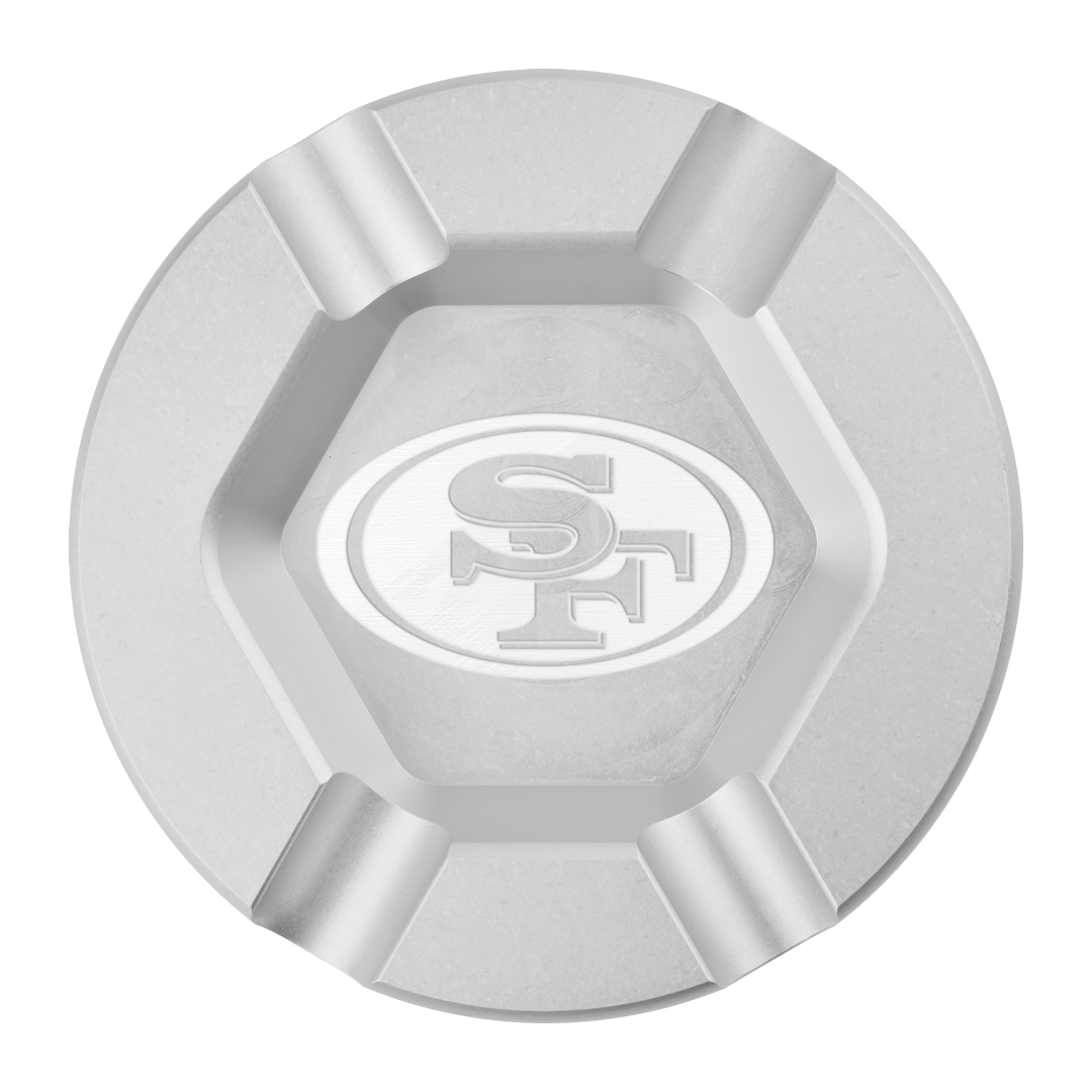 San Francisco 49ers Silver Anodized Cigar Tray