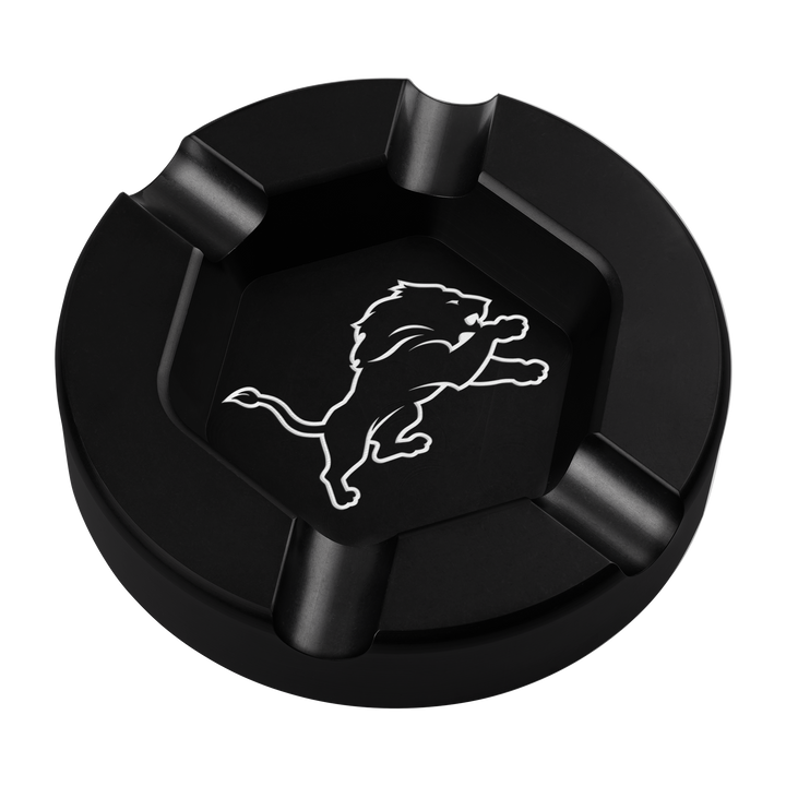 Detroit Lions Black Anodized Cigar Tray