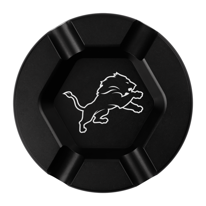 Detroit Lions Black Anodized Cigar Tray
