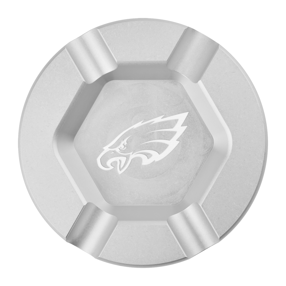 Philadelphia Eagles Silver Anodized Cigar Tray- front