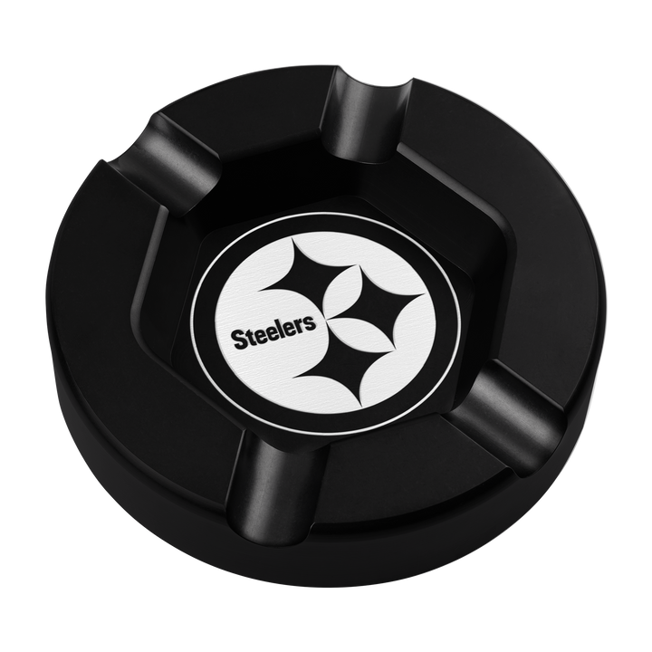 Pittsburgh Steelers Black Anodized Cigar Tray- front