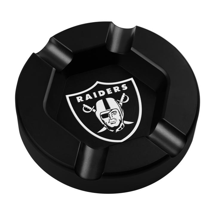 Las Vegas Raiders Black Anodized Cigar Tray- front