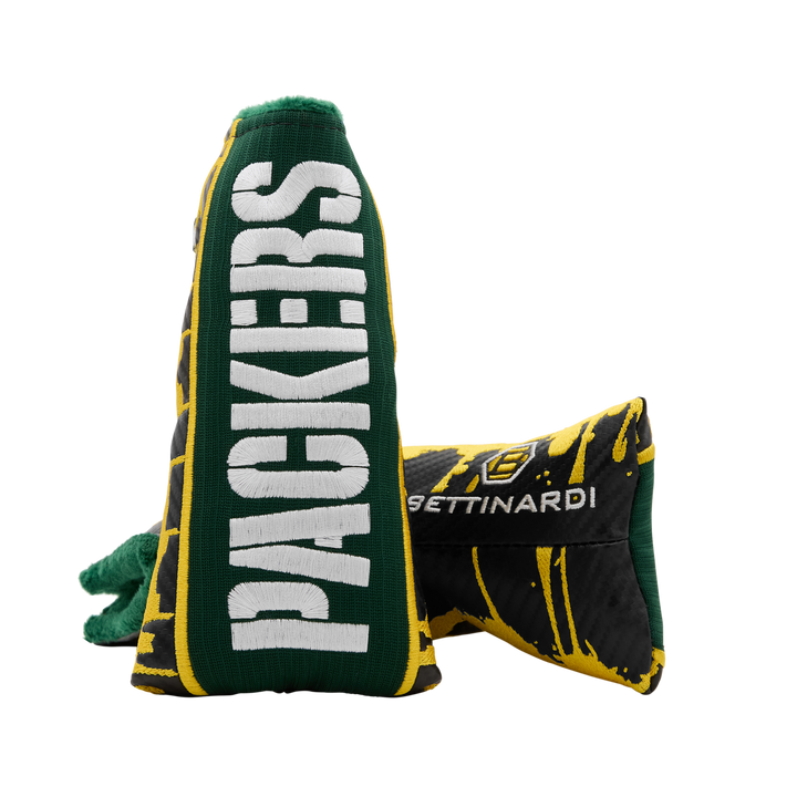Green Bay Packers "Go Pack Go" Blade Putter Headcover- front