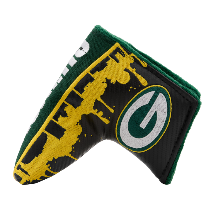 Green Bay Packers "Go Pack Go" Blade Putter Headcover- side a
