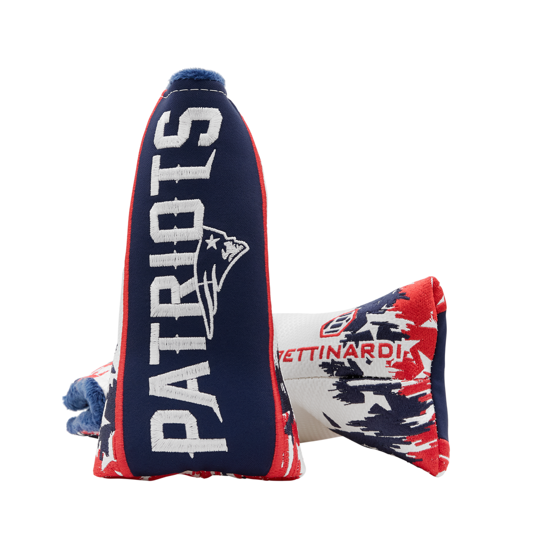 New England Patriots "Go Pats" Blade Putter Headcover- front