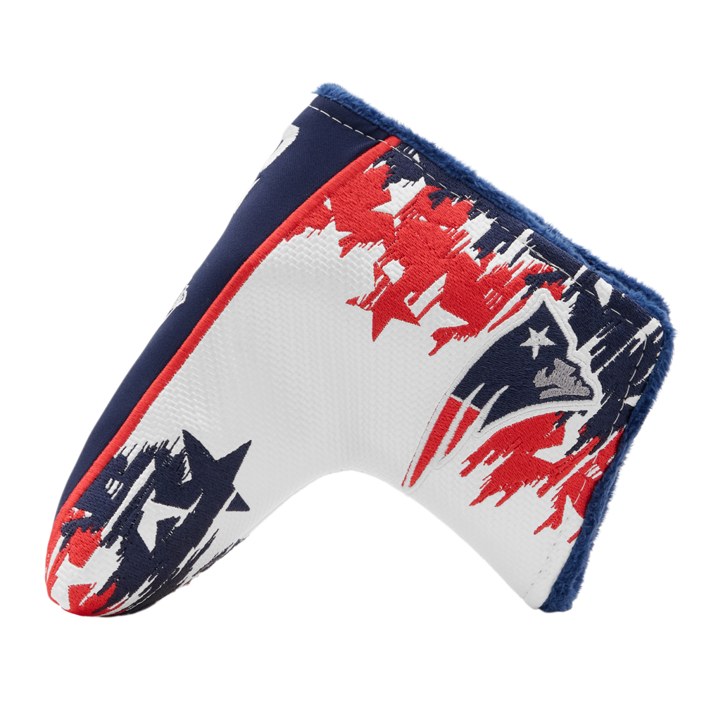 New England Patriots "Go Pats" Blade Putter Headcover- side a