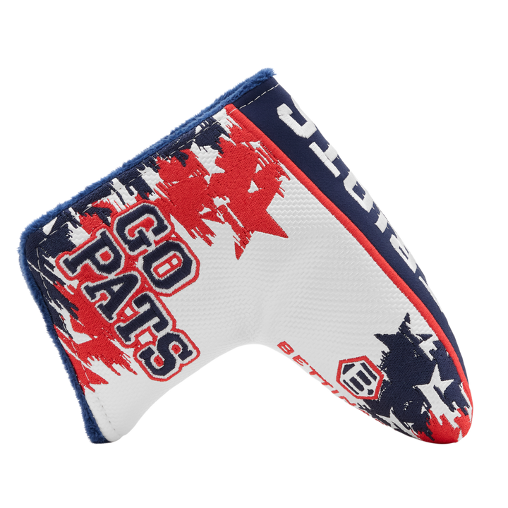 New England Patriots "Go Pats" Blade Putter Headcover- side b