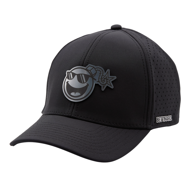 Bettinardi Carbon Fiber Applique Sunglasses Bomb Low Profile Performance Hat (Black)