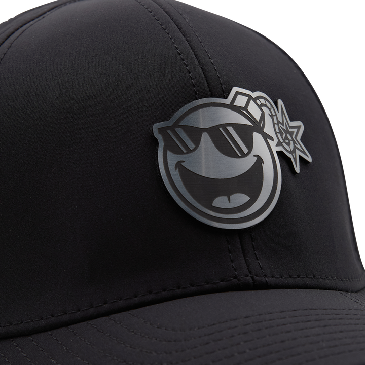 Bettinardi Carbon Fiber Applique Sunglasses Bomb Low Profile Performance Hat (Black)