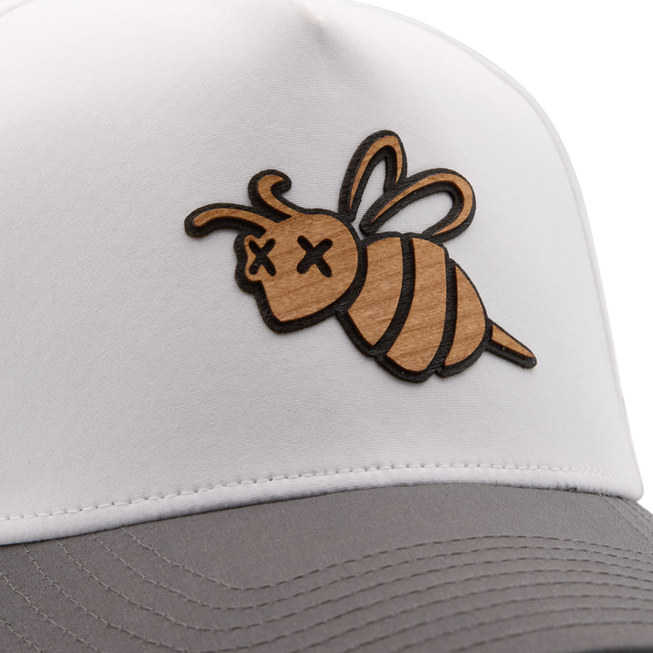 Bettinardi Wood Applique Poison Stinger Performance Snapback Hat (White/Gray)