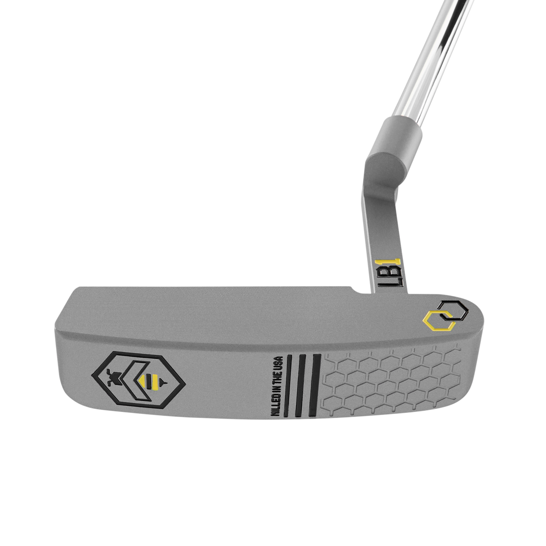 Junior Series LB1 Blade Putter (Black/Yellow)- face and sole