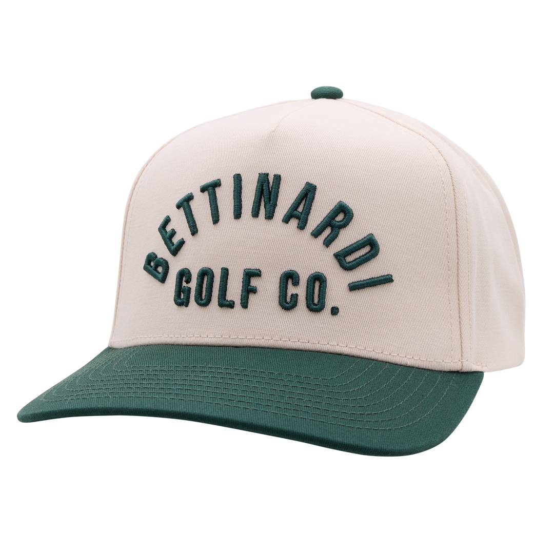 Bettinardi Golf Co. Champ Snapback Trucker Hat (Green/Off White)
