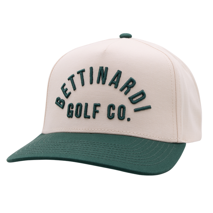 Bettinardi Golf Co. Champ Snapback Trucker Hat (Green/Off White)