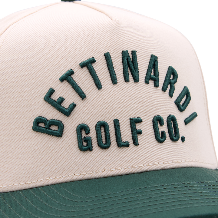 Bettinardi Golf Co. Champ Snapback Trucker Hat (Green/Off White)