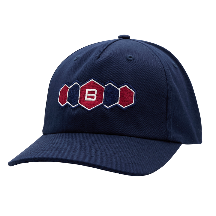 Bettinardi Retro Hex Pattern Champ Snapback Trucker Hat (Navy)
