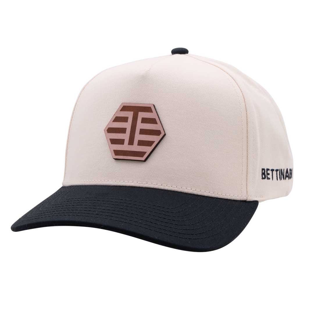 Bettinardi T-Hive Applique Champ Snapback Trucker Hat (Black/Off White)