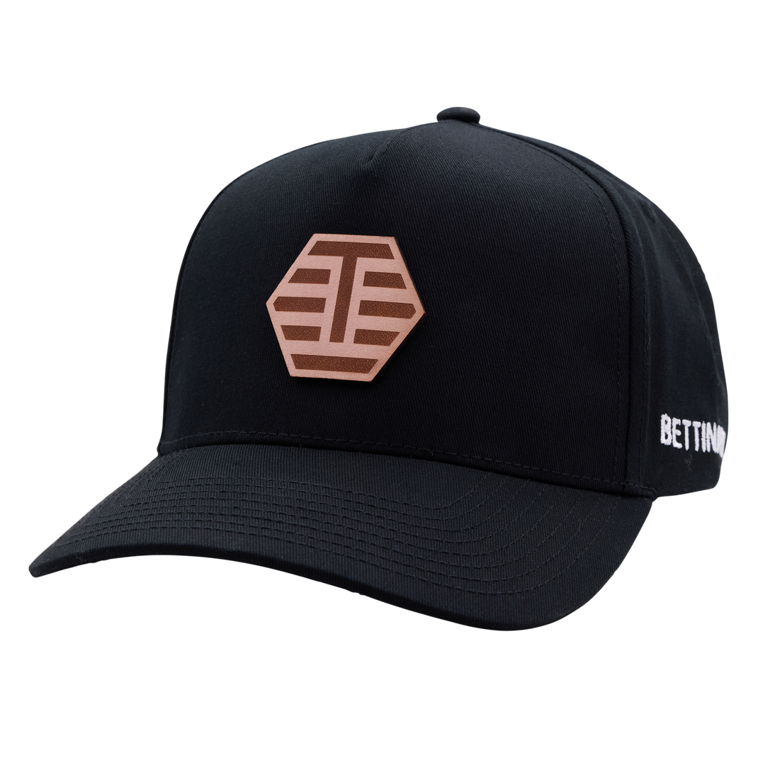 Bettinardi T-Hive Applique Champ Snapback Trucker Hat (Black)